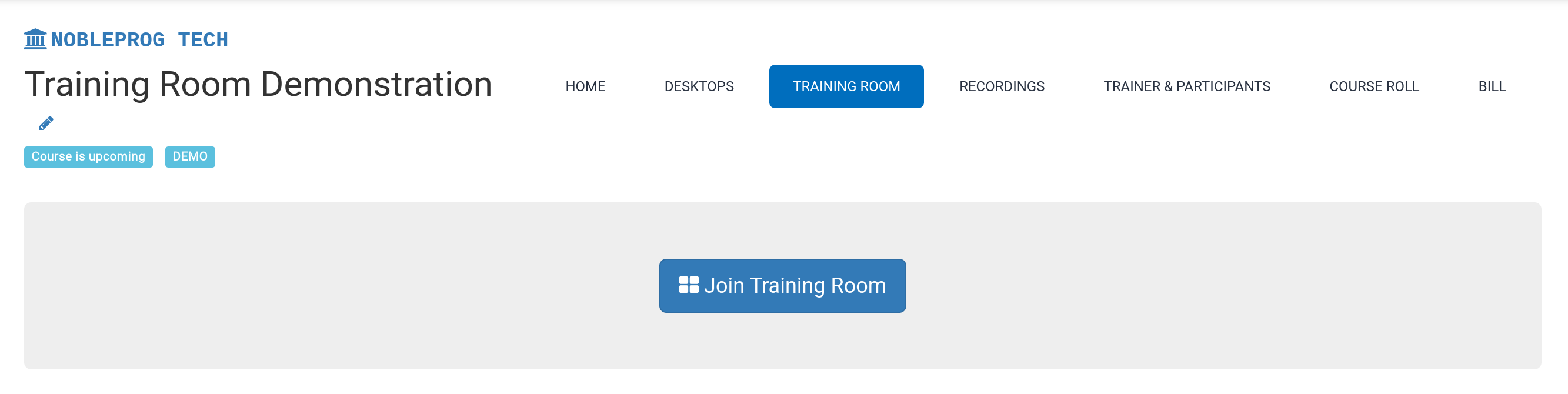 Joining Training Room