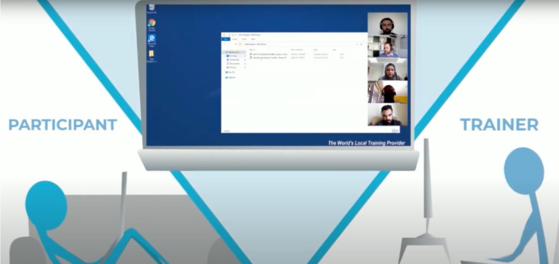 trainer can see and take automatic control of all students